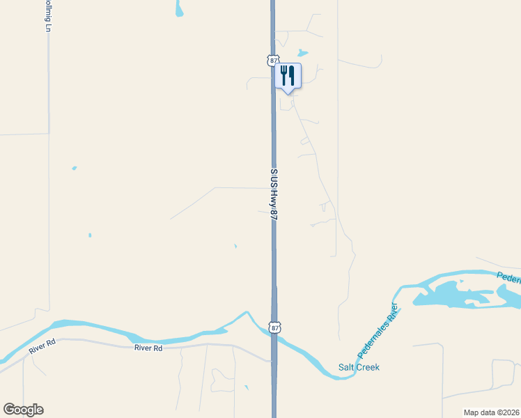 map of restaurants, bars, coffee shops, grocery stores, and more near 3188 U.S. 87 in Fredericksburg