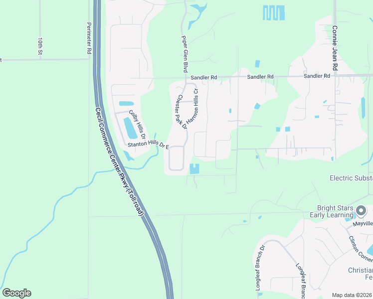 map of restaurants, bars, coffee shops, grocery stores, and more near 6657 Chester Park Cr in Jacksonville
