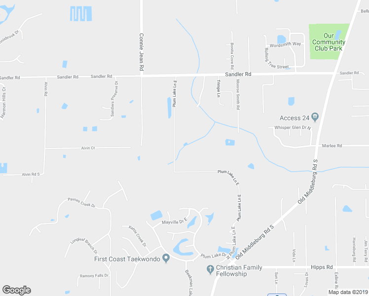 map of restaurants, bars, coffee shops, grocery stores, and more near 9805 Alvin Road South in Jacksonville
