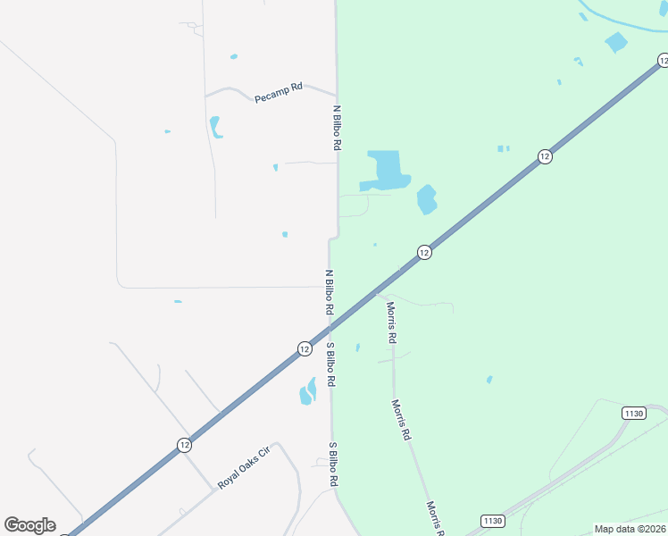 map of restaurants, bars, coffee shops, grocery stores, and more near 7318 North Bilbo Road in Orange