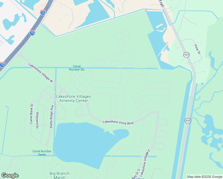 map of restaurants, bars, coffee shops, grocery stores, and more near North Ring Road in Slidell