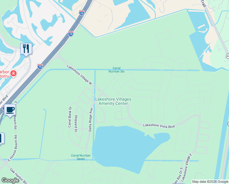 map of restaurants, bars, coffee shops, grocery stores, and more near Unnamed Road in Slidell