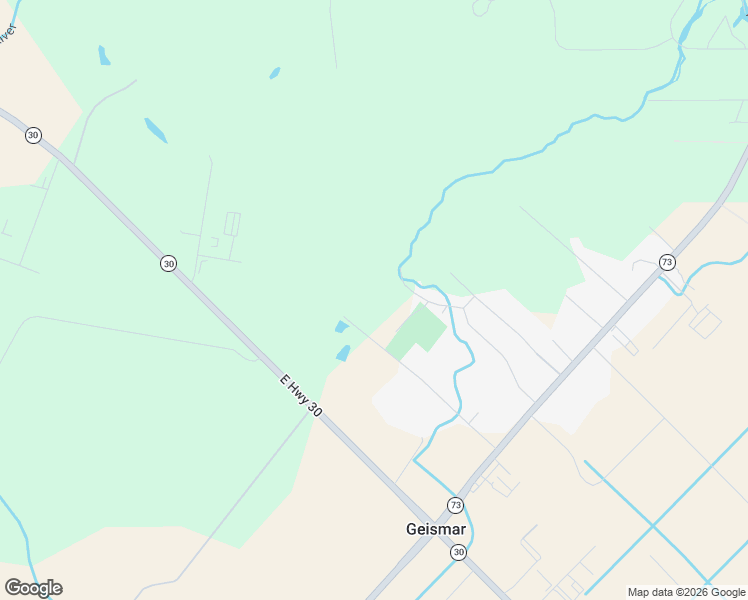 map of restaurants, bars, coffee shops, grocery stores, and more near 35601 River Oaks Road in Geismar