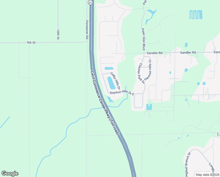map of restaurants, bars, coffee shops, grocery stores, and more near 10743 Stanton Hills Drive East in Jacksonville