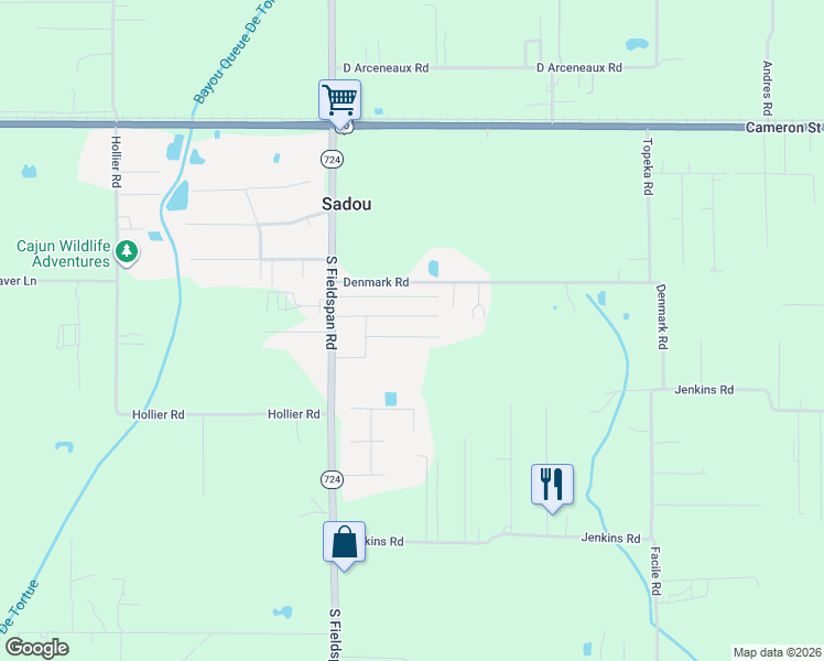 map of restaurants, bars, coffee shops, grocery stores, and more near 119 La Rue Cannes in Duson
