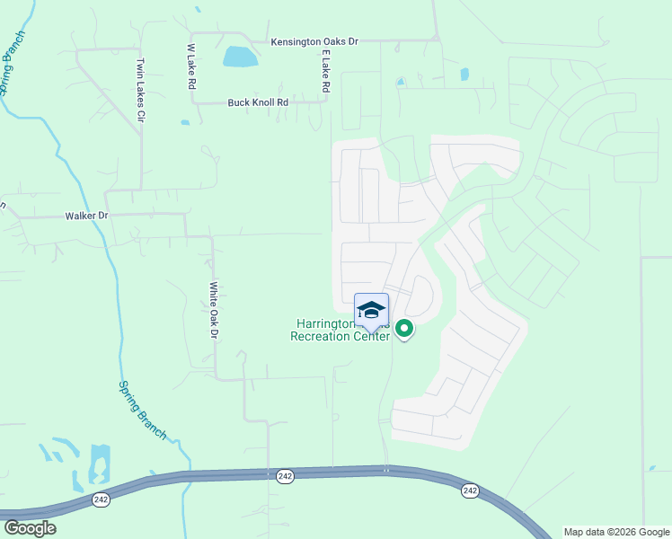 map of restaurants, bars, coffee shops, grocery stores, and more near 21683 White Oak Drive in Conroe