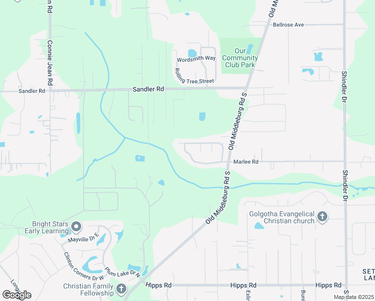 map of restaurants, bars, coffee shops, grocery stores, and more near 9334 Whisper Glen Drive in Jacksonville