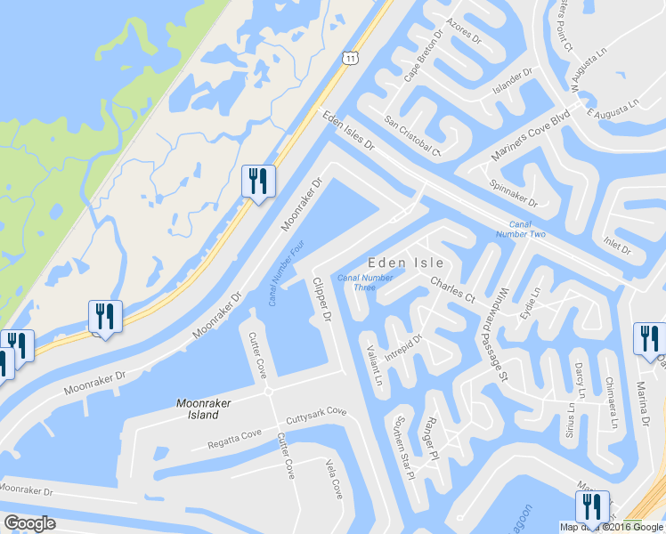 map of restaurants, bars, coffee shops, grocery stores, and more near 1061 Clipper Drive in Slidell