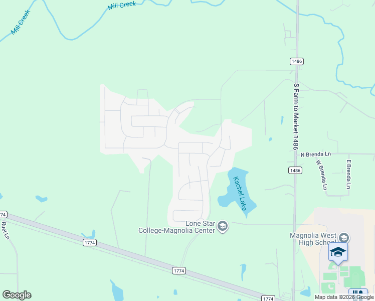map of restaurants, bars, coffee shops, grocery stores, and more near 907 Sandra Dee in Magnolia