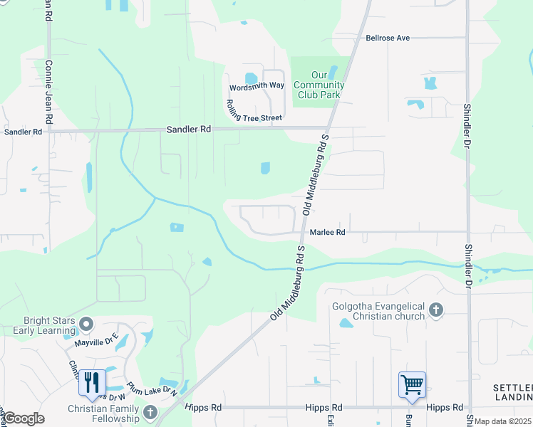 map of restaurants, bars, coffee shops, grocery stores, and more near 6639 Leslie Oaks Lane in Jacksonville