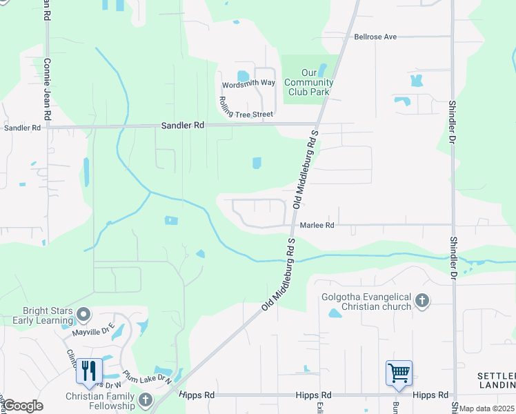 map of restaurants, bars, coffee shops, grocery stores, and more near 6639 Leslie Oaks Lane in Jacksonville