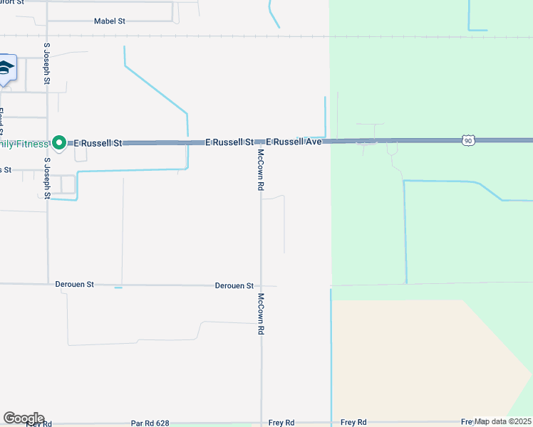 map of restaurants, bars, coffee shops, grocery stores, and more near 448 McCown Road in Welsh