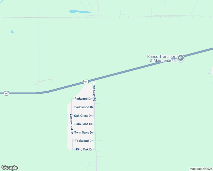 map of restaurants, bars, coffee shops, grocery stores, and more near 2022 Pete Seay Road in Sulphur