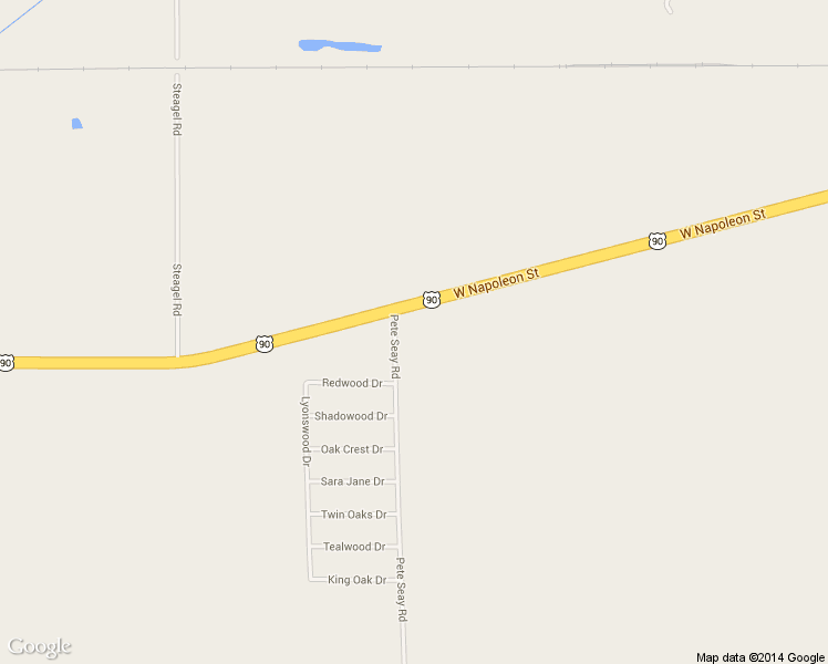 map of restaurants, bars, coffee shops, grocery stores, and more near 2022 Pete Seay Road in Sulphur