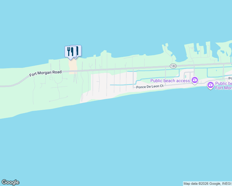 map of restaurants, bars, coffee shops, grocery stores, and more near 330 Buchanan Court East in Gulf Shores