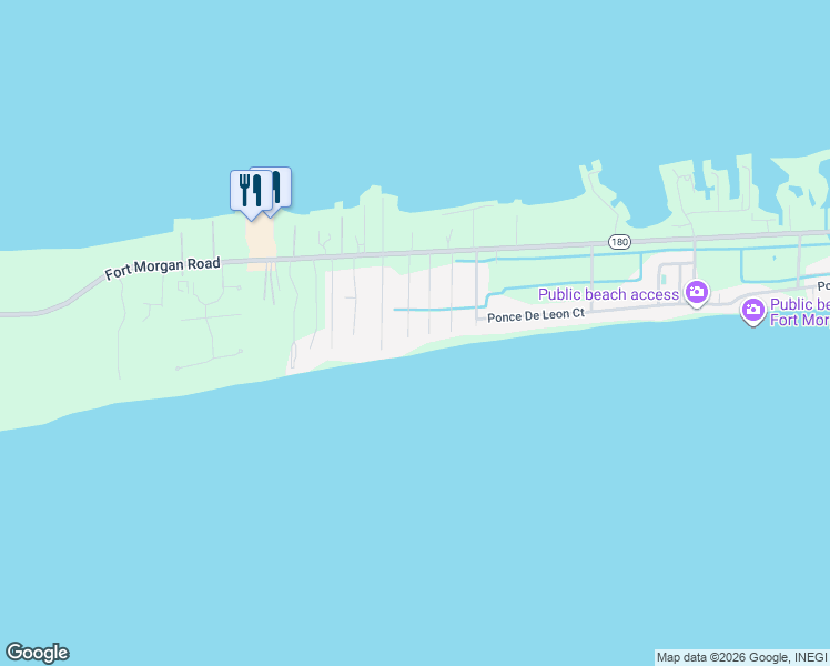 map of restaurants, bars, coffee shops, grocery stores, and more near 330 Buchanan Ct E in Gulf Shores