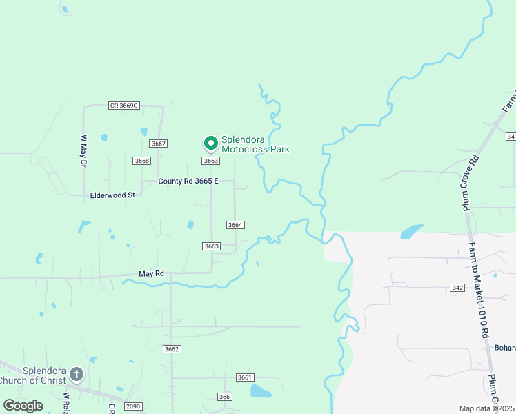 map of restaurants, bars, coffee shops, grocery stores, and more near 208 County Road 3664 in Splendora