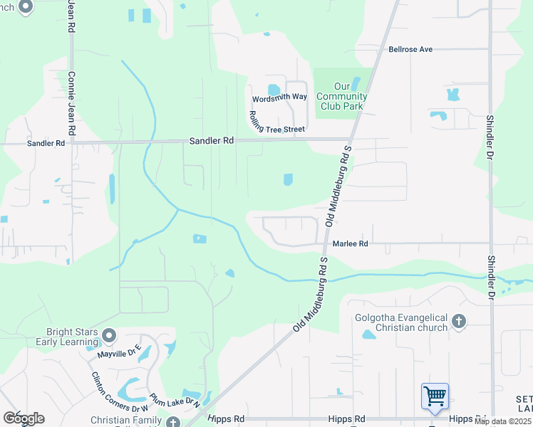 map of restaurants, bars, coffee shops, grocery stores, and more near 9319 East Whisper Glen Drive in Jacksonville