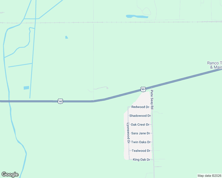 map of restaurants, bars, coffee shops, grocery stores, and more near 1850 Stegal in Sulphur