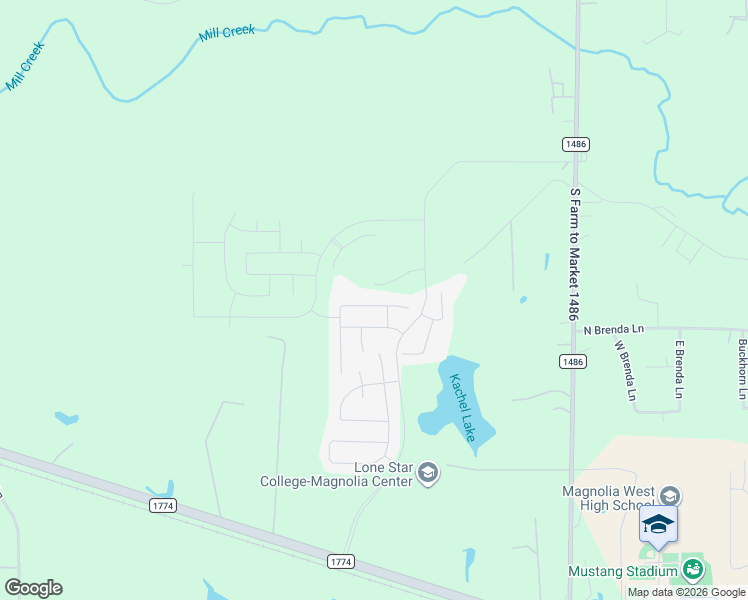 map of restaurants, bars, coffee shops, grocery stores, and more near 907 Sandra Dee in Magnolia
