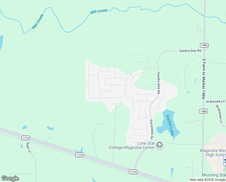 map of restaurants, bars, coffee shops, grocery stores, and more near 42930 O'Neal Lane in Magnolia