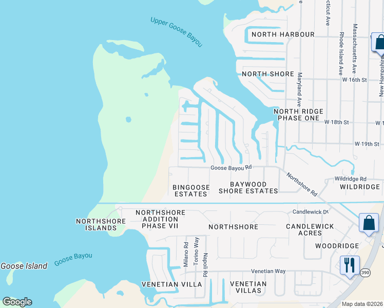 map of restaurants, bars, coffee shops, grocery stores, and more near 1003 Kimberly Lane in Lynn Haven