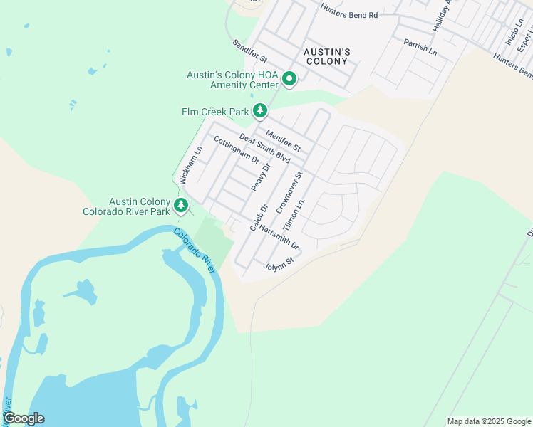 map of restaurants, bars, coffee shops, grocery stores, and more near 3102 Caleb Drive in Austin