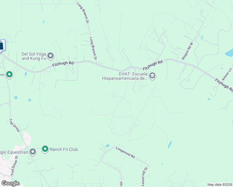 map of restaurants, bars, coffee shops, grocery stores, and more near 12619 Fitzhugh Road in Austin