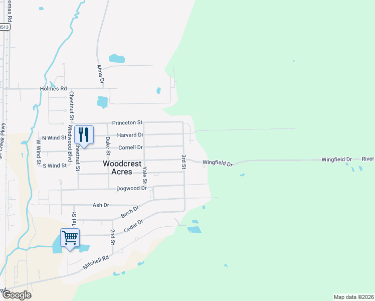 map of restaurants, bars, coffee shops, grocery stores, and more near 9115 3rd Street in Lumberton