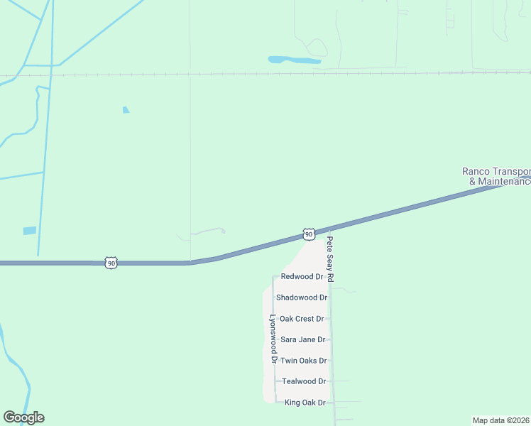 map of restaurants, bars, coffee shops, grocery stores, and more near 1850 Stegal in Sulphur