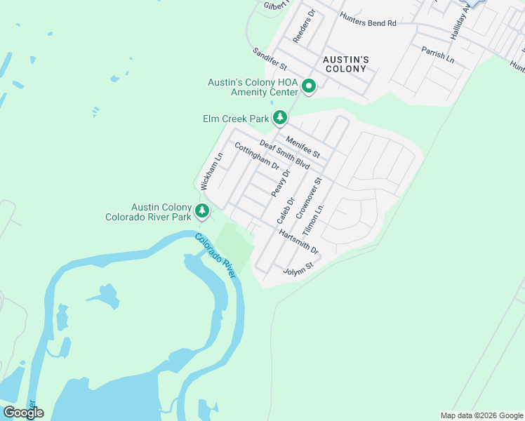 map of restaurants, bars, coffee shops, grocery stores, and more near 14509 Hartsmith Drive in Austin