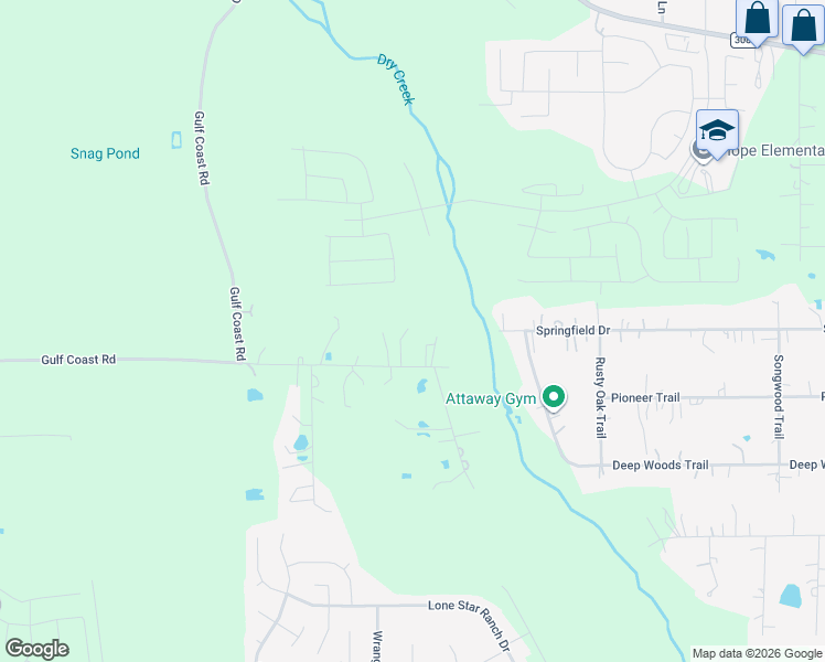 map of restaurants, bars, coffee shops, grocery stores, and more near 16215 Southern Pines Drive in Conroe