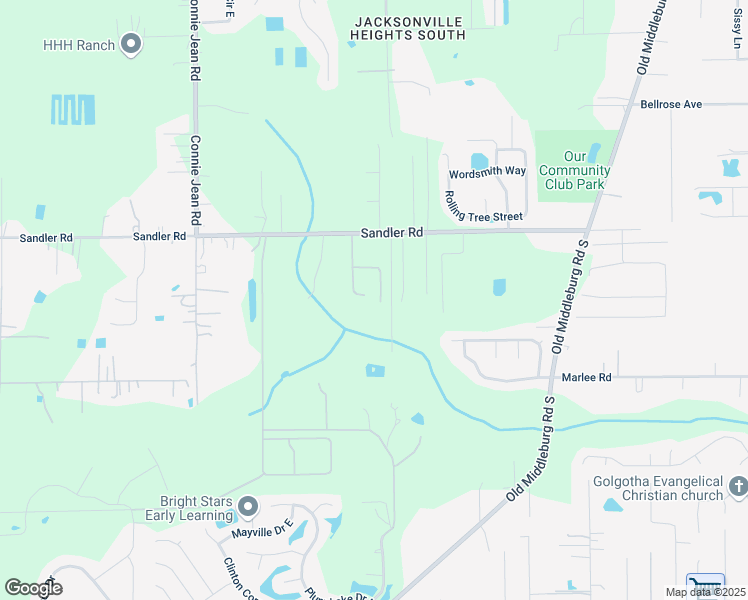 map of restaurants, bars, coffee shops, grocery stores, and more near 6372 Louis Clark Court in Jacksonville
