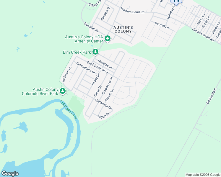 map of restaurants, bars, coffee shops, grocery stores, and more near 3408 Tilmon Lane in Austin