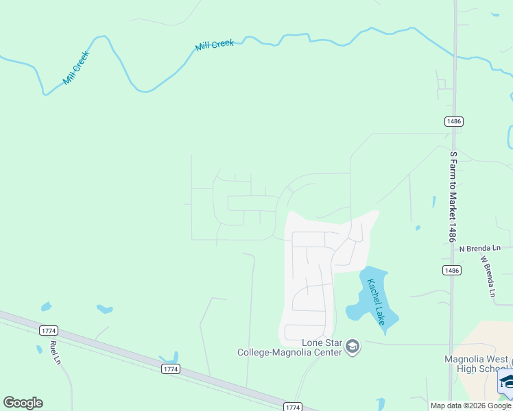 map of restaurants, bars, coffee shops, grocery stores, and more near 907 Sandra Dee in Magnolia