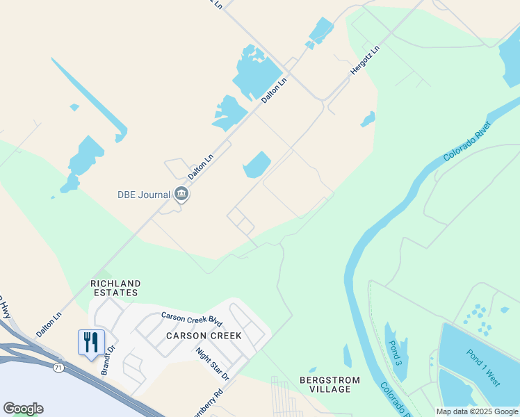 map of restaurants, bars, coffee shops, grocery stores, and more near 701 Dalton Lane in Austin