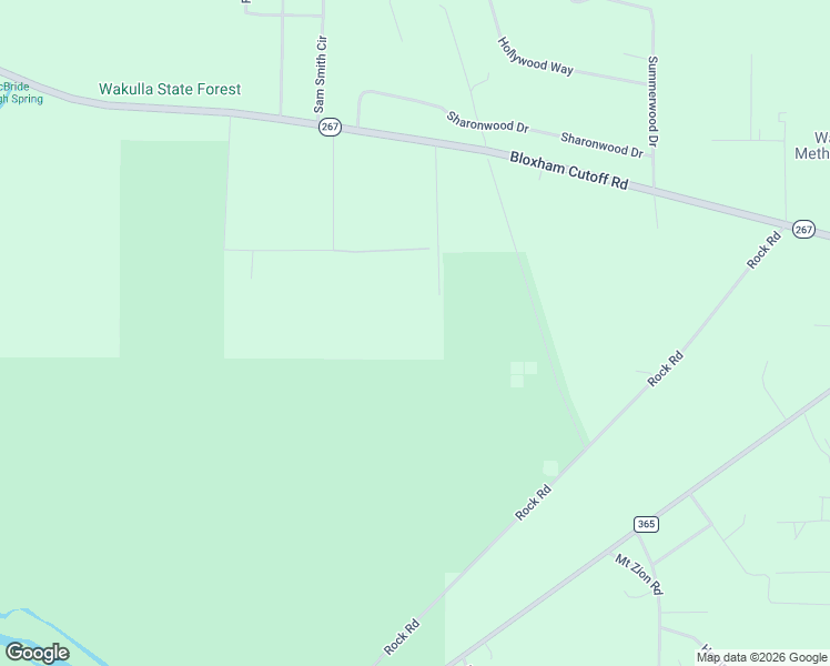 map of restaurants, bars, coffee shops, grocery stores, and more near 88 Canopy Lane in Crawfordville