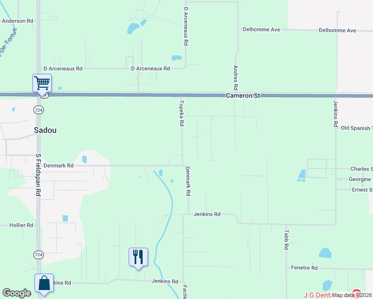 map of restaurants, bars, coffee shops, grocery stores, and more near 225 Topeka Road in Scott