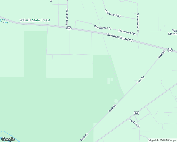 map of restaurants, bars, coffee shops, grocery stores, and more near 88 Canopy Lane in Crawfordville