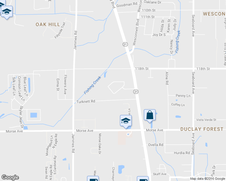 map of restaurants, bars, coffee shops, grocery stores, and more near 6099 Maggies Circle in Jacksonville