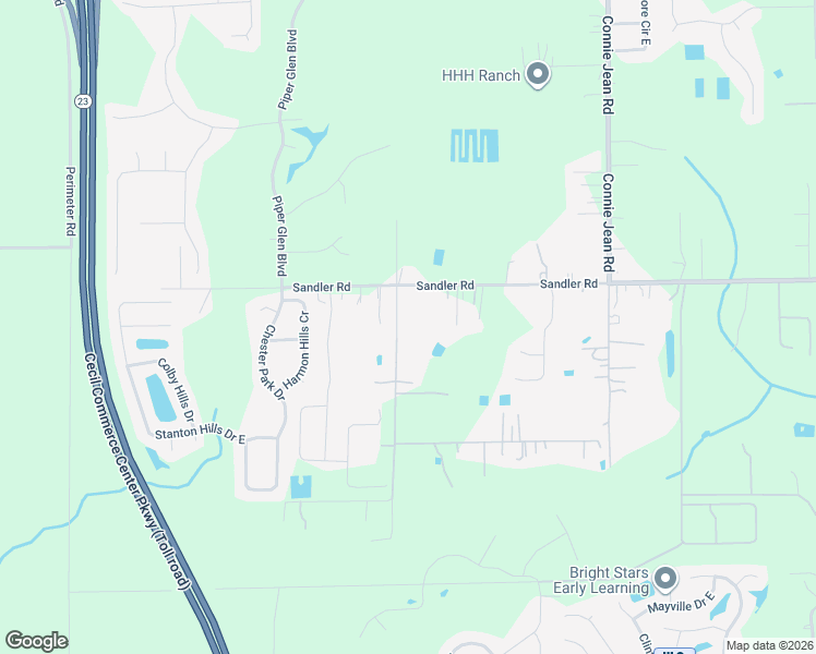 map of restaurants, bars, coffee shops, grocery stores, and more near 6555 Alvin Road in Jacksonville
