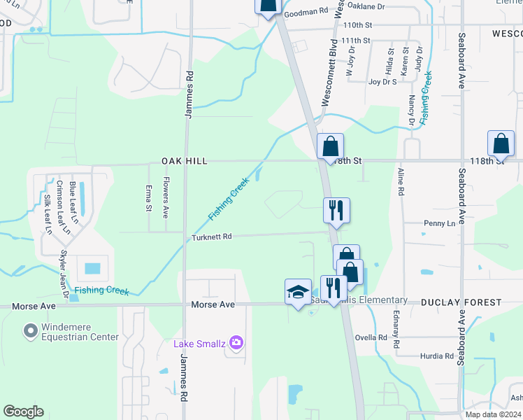 map of restaurants, bars, coffee shops, grocery stores, and more near 6099 Maggies Circle in Jacksonville