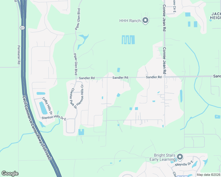 map of restaurants, bars, coffee shops, grocery stores, and more near 6555 Alvin Road in Jacksonville