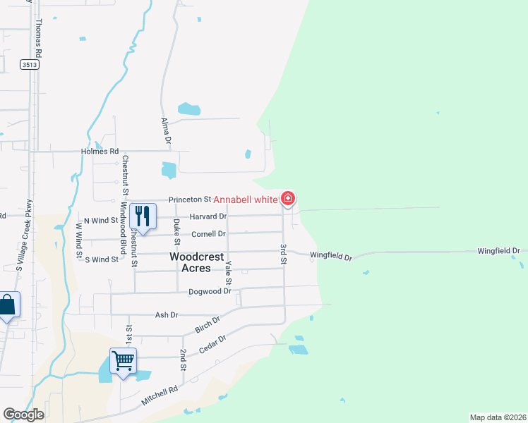 map of restaurants, bars, coffee shops, grocery stores, and more near 8911 Harvard Drive in Lumberton