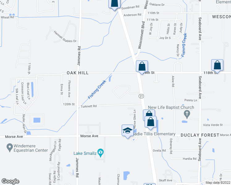 map of restaurants, bars, coffee shops, grocery stores, and more near 6094 Maggies Circle in Jacksonville