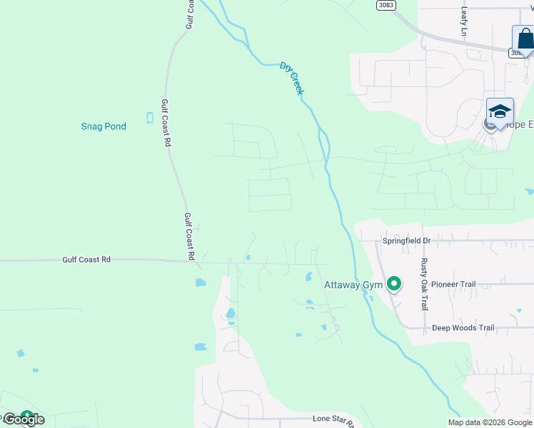 map of restaurants, bars, coffee shops, grocery stores, and more near 16093 Southern Pines Drive in Conroe