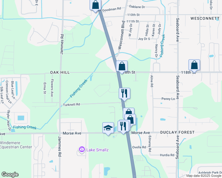 map of restaurants, bars, coffee shops, grocery stores, and more near 6051 Maggies Circle in Jacksonville
