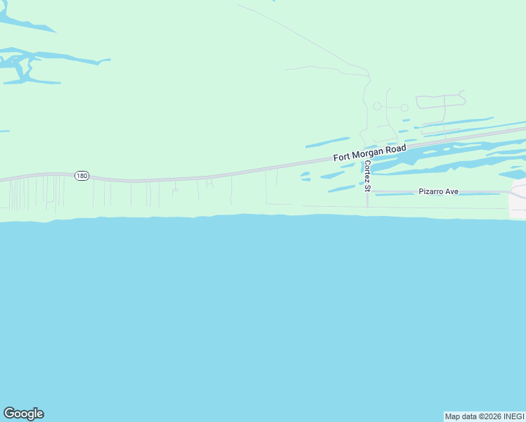 map of restaurants, bars, coffee shops, grocery stores, and more near 555 Our Road in Gulf Shores