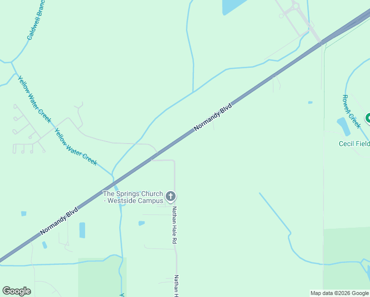 map of restaurants, bars, coffee shops, grocery stores, and more near 14150 Normandy Boulevard in Jacksonville