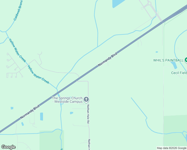 map of restaurants, bars, coffee shops, grocery stores, and more near 14150 Normandy Boulevard in Jacksonville